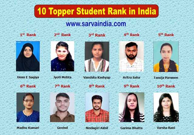 Top 10 Students Rank in Computer Education Franchise Institutes;