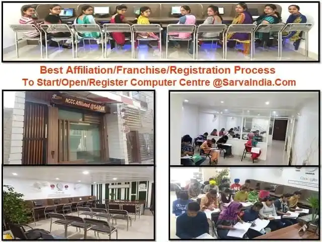 Leading Computer Institute Affiliation in Govt Registration For Institute with full steps, process, Features, eligibility, Benefits, Cost, Price for Starting Recognised Computer Center with govt licensed organization