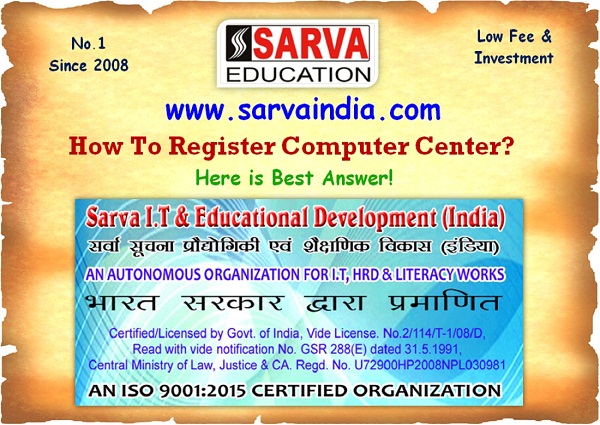 How To Register Computer Training Institute